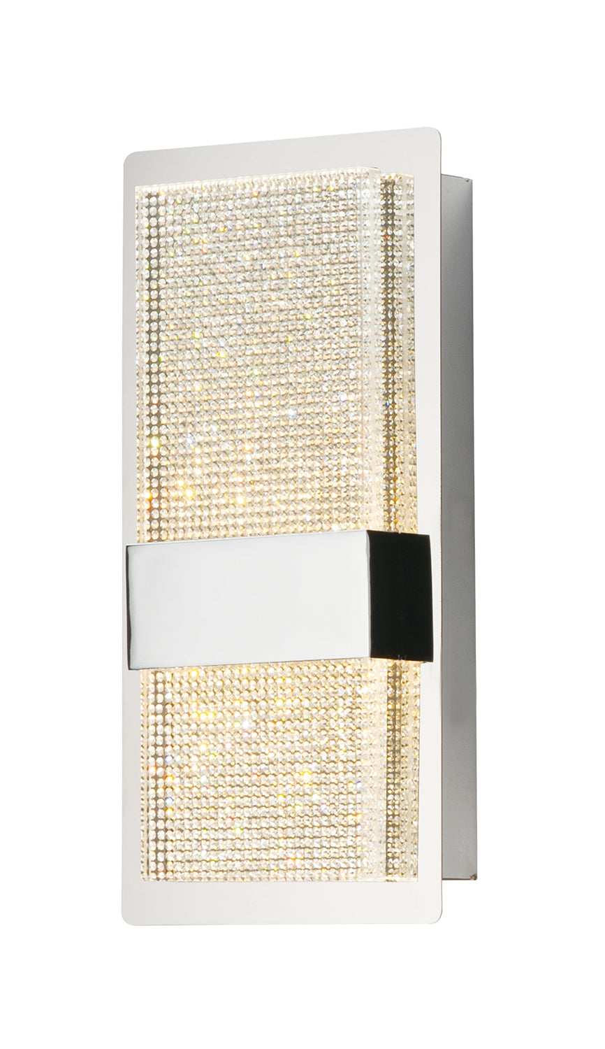 Sparkler-Wall Sconce Wall Light Fixtures ET2 x5.5x11 Polished Chrome 