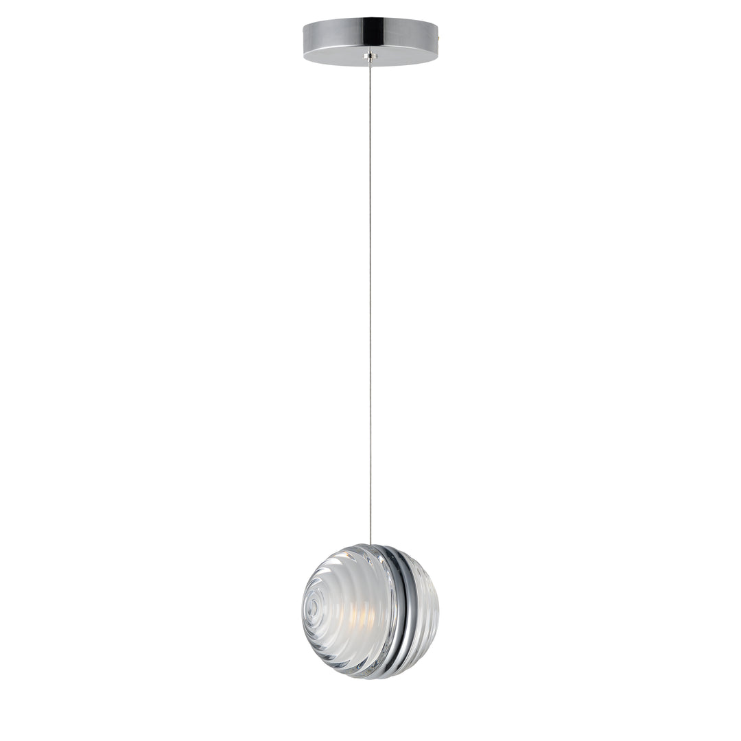 Pulse-Single Pendant Pendants ET2 4.75x4.75x4.75 Polished Chrome 