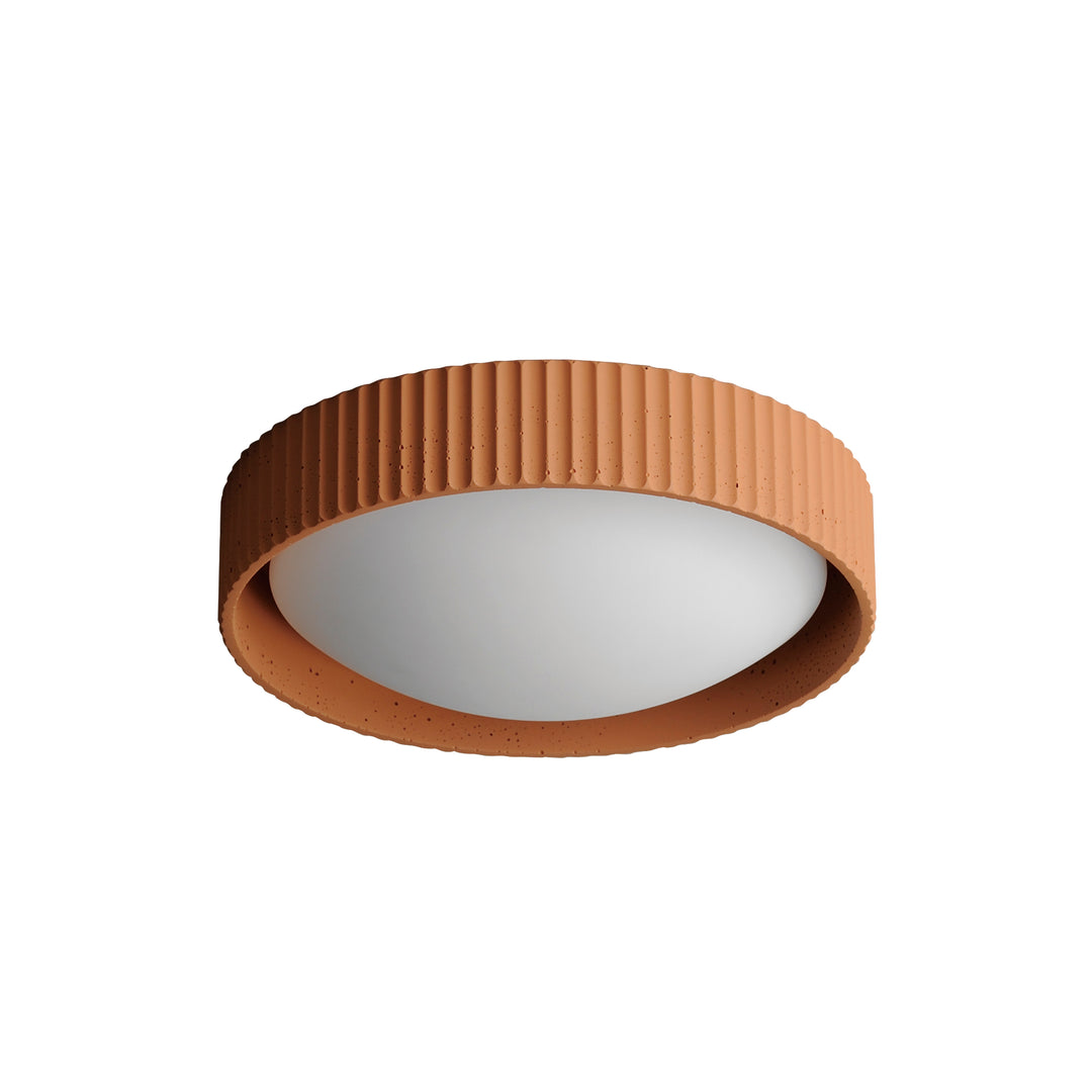 Souffle-Flush Mount Ceiling Flush Mounts ET2 13.75x13.75x3.75 Terra Cotta 