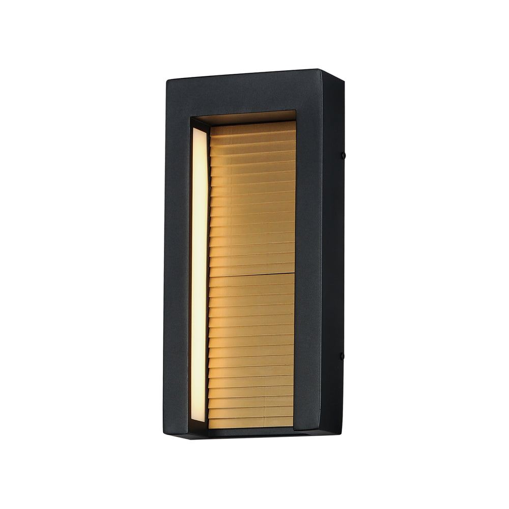 Alcove-Outdoor Wall Mount Outdoor Wall Lights ET2 x6.5x14 Black / Gold 