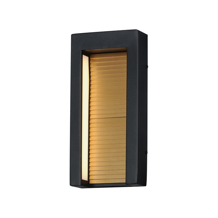 Alcove-Outdoor Wall Mount Outdoor Wall Lights ET2 x6.5x14 Black / Gold 