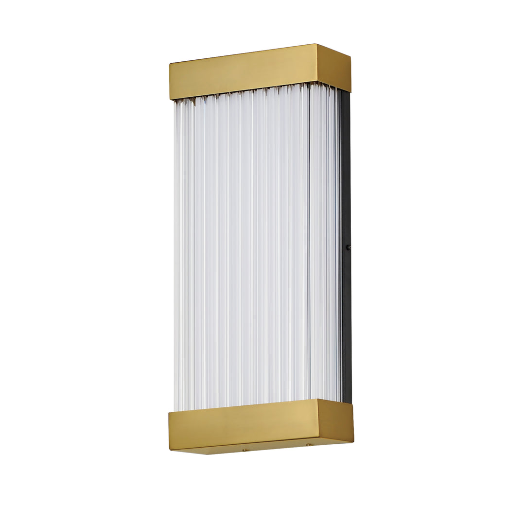 Acropolis-Outdoor Wall Mount Outdoor Wall Lights ET2 x8x18 Natural Aged Brass 