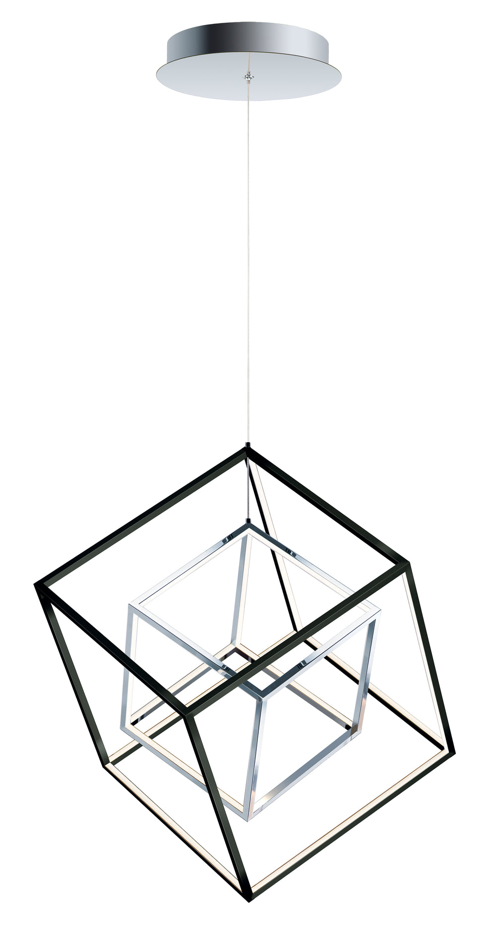 4 Square-Single Pendant Chandeliers ET2   