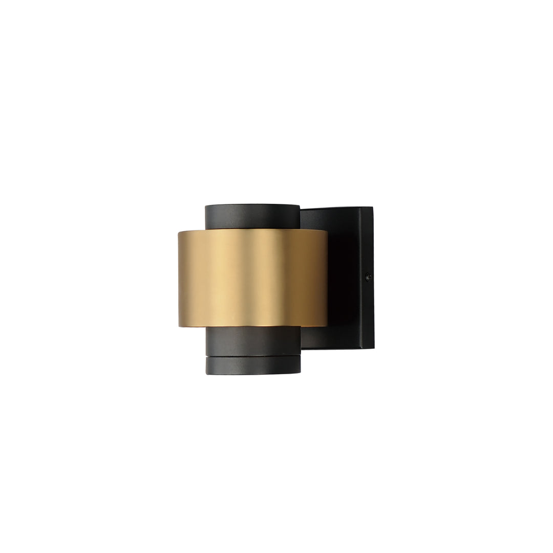 Reveal Outdoor-Outdoor Wall Mount Outdoor Wall Lights ET2 x5x5.25 Black / Gold 