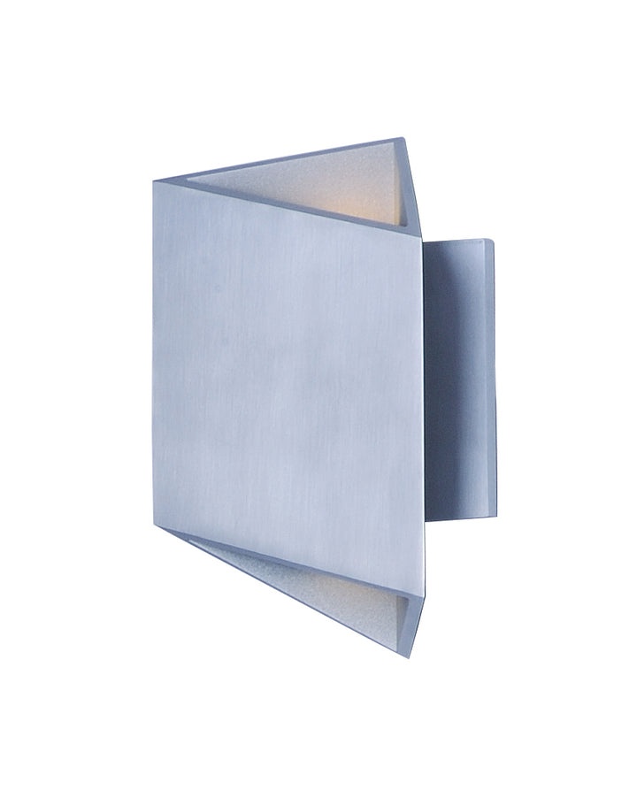 Alumilux Facet-Outdoor Wall Mount Outdoor Wall Lights ET2 x7x8.5 Satin Aluminum 