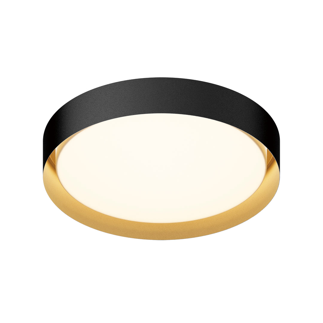 Echo-Flush Mount Ceiling Flush Mounts ET2 24x24x4.25 Black / Gold 