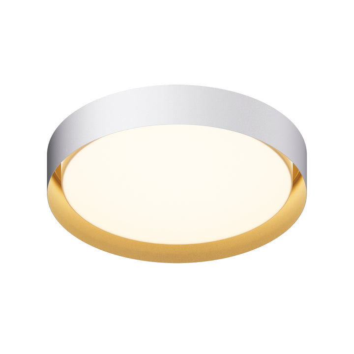 Echo-Flush Mount Ceiling Flush Mounts ET2 24x24x4.25 White/Gold 