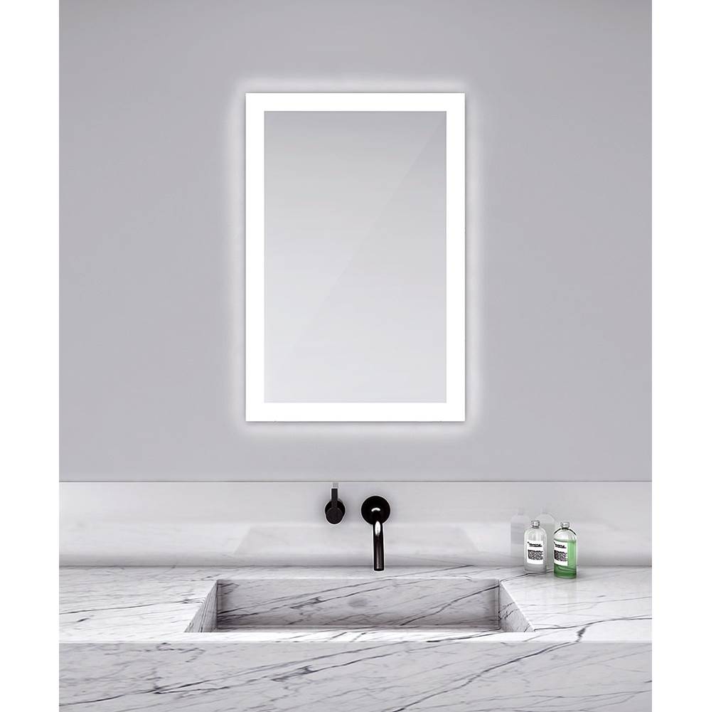 Electric Mirror Silhouette™ Lighted Mirror LED Vanity Mirrors Electric Mirror 24 x 36 x 1.75 Yes 