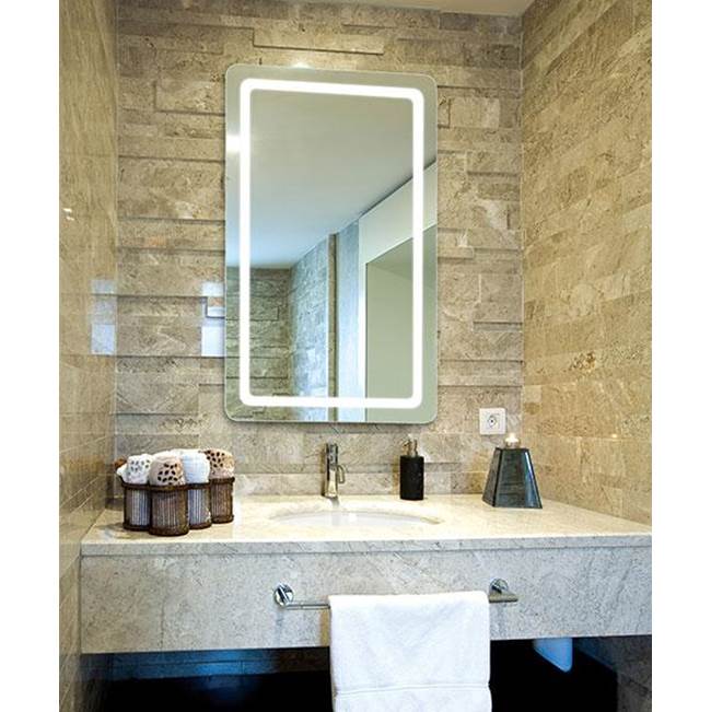 Electric Mirror Aria™ LED Lighted Mirror LED Vanity Mirrors Electric Mirror 24 x 36 x 1.75 No 