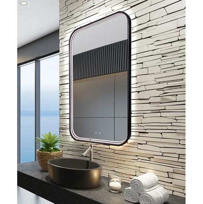 Electric Mirror Eminence™ Lighted Mirror LED Vanity Mirrors Electric Mirror 24 x 36 x 2.76  