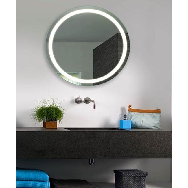 Electric Mirror Eternity™ Lighted Mirror LED Vanity Mirrors Electric Mirror 36 Diameter x 1.75 Yes 