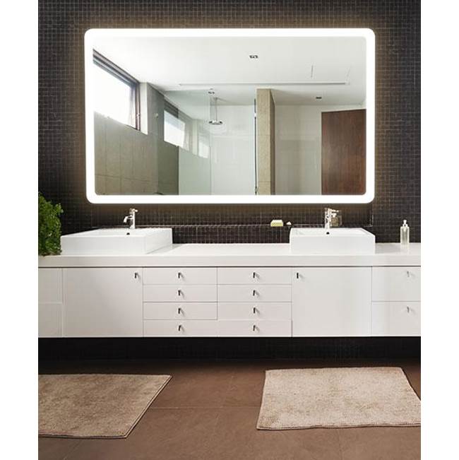 Electric Mirror Eyla™ Lighted Mirror LED Vanity Mirrors Electric Mirror 60 x 36 x 1.75 Yes 