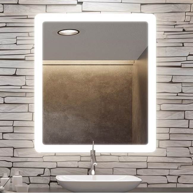 Electric Mirror Eyla™ Lighted Mirror LED Vanity Mirrors Electric Mirror 36 x 36 x 1.75 Yes 