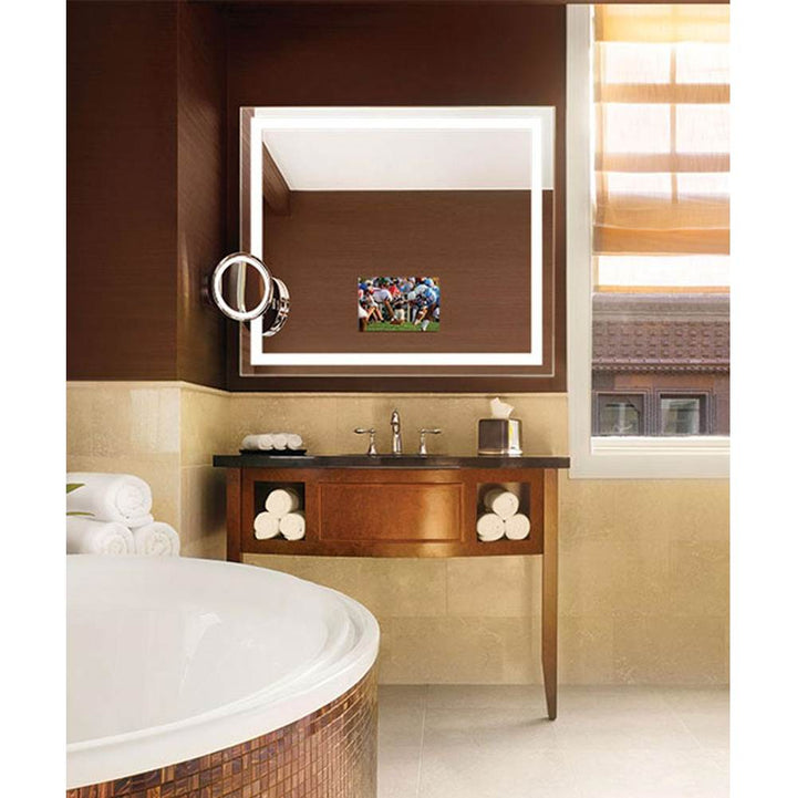 Electric Mirror Integrity™ Lighted Mirror TV LED Vanity Mirrors Electric Mirror 42 x 42 x 1.75 15.6" diagonal 