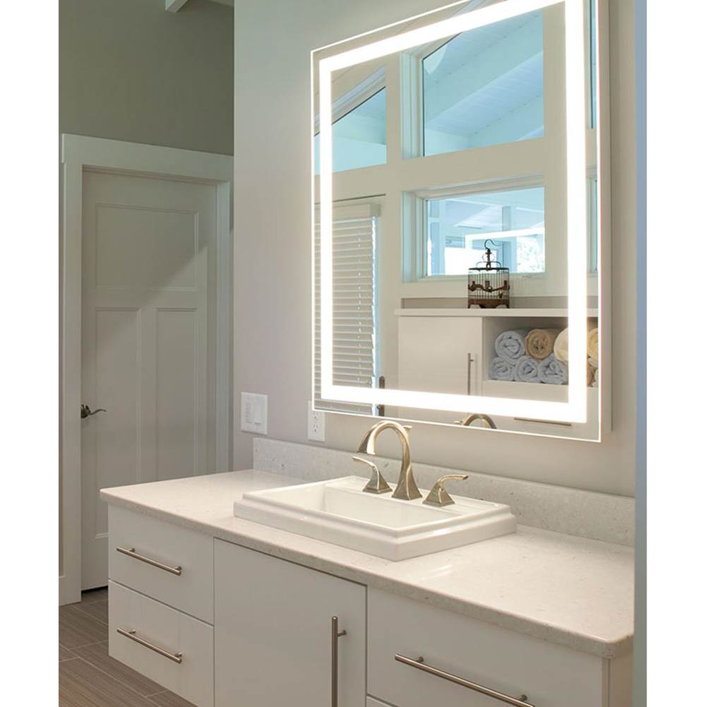 Electric Mirror Integrity™ Lighted Mirror LED Vanity Mirrors Electric Mirror 36 x 36 x 1.75 Yes 