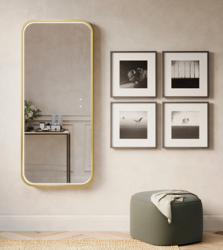 Electric Mirror Eminence lighted wardrobe mirror in living space