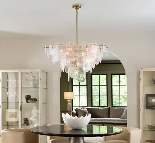 Regina Andrew 37.5" W Echo Chandelier in Natural Brass