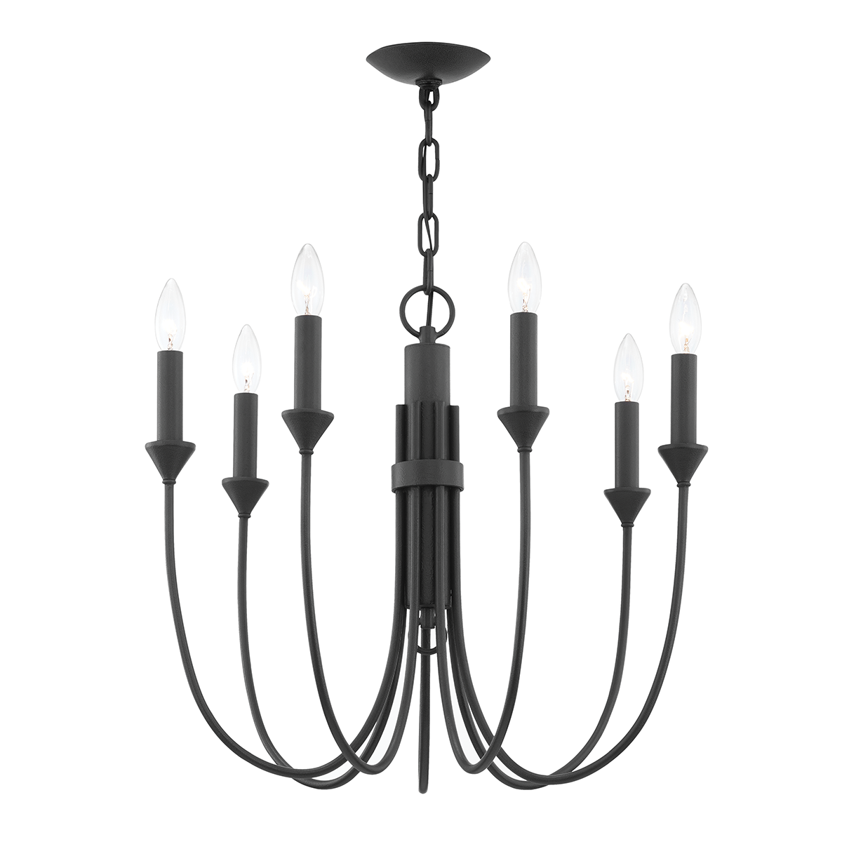 Troy Lighting Cate Chandelier Chandelier Troy Lighting FORGED IRON 21.5x21.5x19.25 