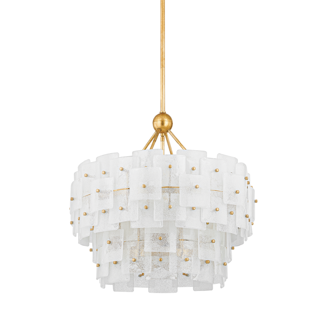 Troy Lighting Jacik Chandelier Chandeliers Troy Lighting Vintage Gold Leaf 24x24x23.25 