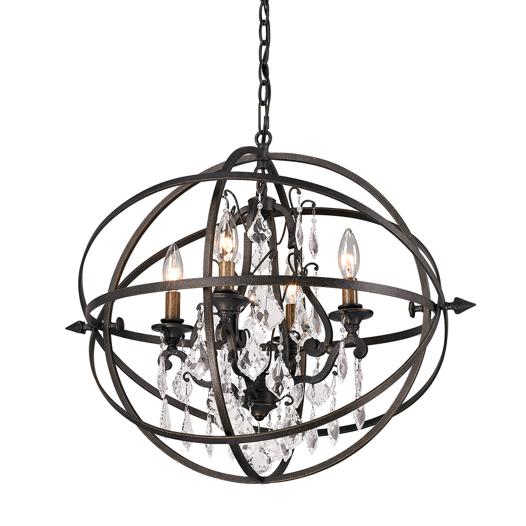 Troy Lighting Byron Chandelier Chandeliers Troy Lighting VINTAGE BRONZE 23.5x20x21 