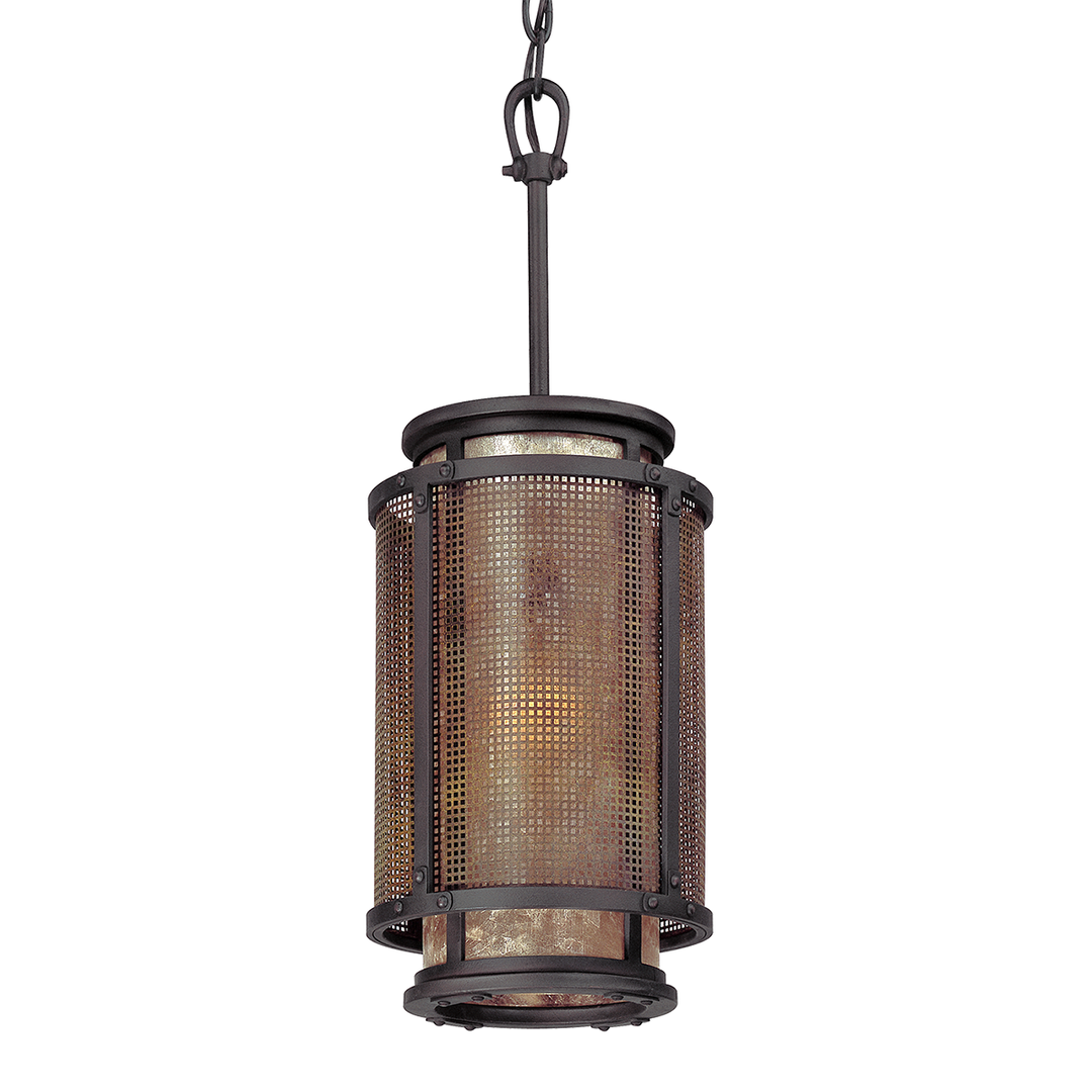 Troy Lighting Copper Mountain Lantern Pendants Troy Lighting Bronze 8.5x8.5x16.5 