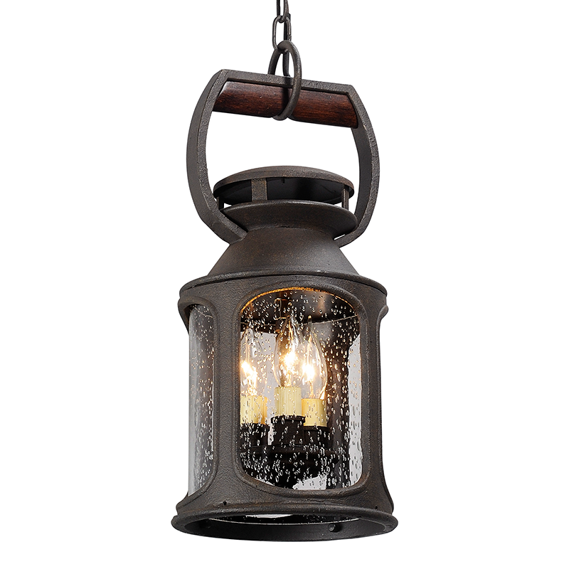 Troy Lighting Old Trail Lantern Pendants Troy Lighting HERITAGE BRONZE 8x8x19 