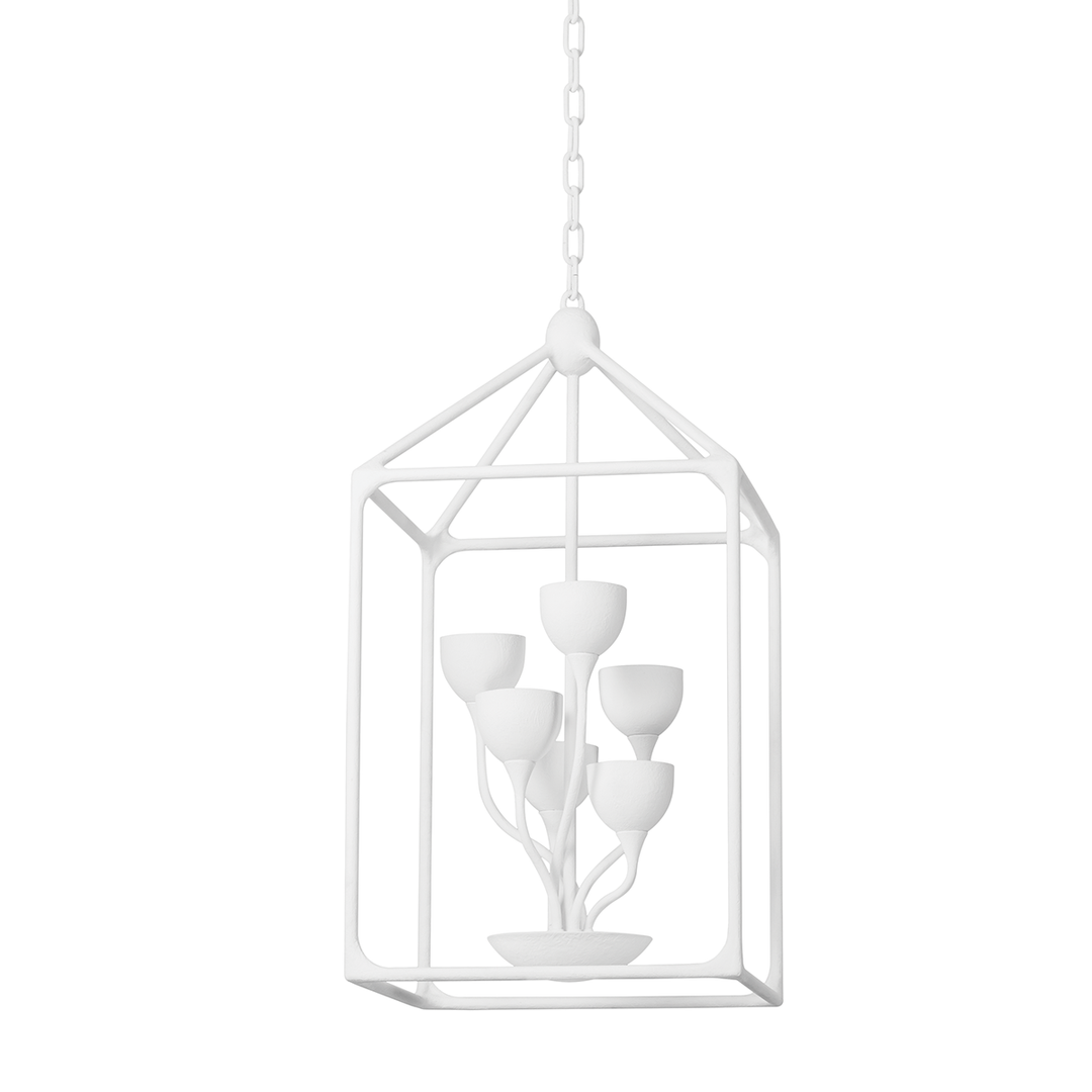 Troy Lighting WESTWOOD Lantern Pendants Troy Lighting GESSO WHITE 15x15.25x28.5 