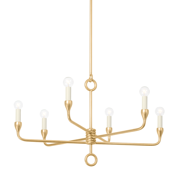 Troy Lighting ORSON Chandelier Chandeliers Troy Lighting VINTAGE GOLD LEAF 30.75x30.75x18.75 