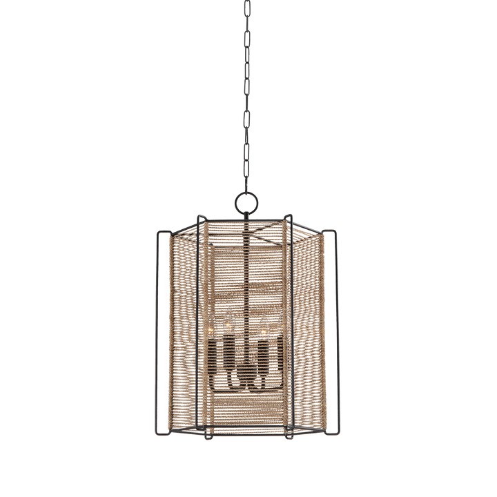 Troy Lighting RAMON Lantern Pendants Troy Lighting TEXTURED BLACK 18x18x24 