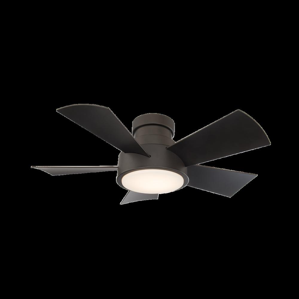 Modern Forms Fans | VOX CEILING FAN FLUSH MOUNT 38IN 2700K Black | FH-W1802-38L-27-MB