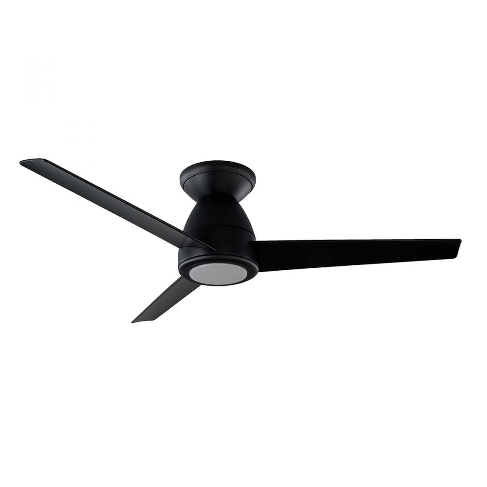 Modern Forms Fans Tip-Top 44" Three Blade Flush Mount Ceiling Fan FH-W2004-44L Ceiling Hugger Fans Modern Forms Fans Matte Black  