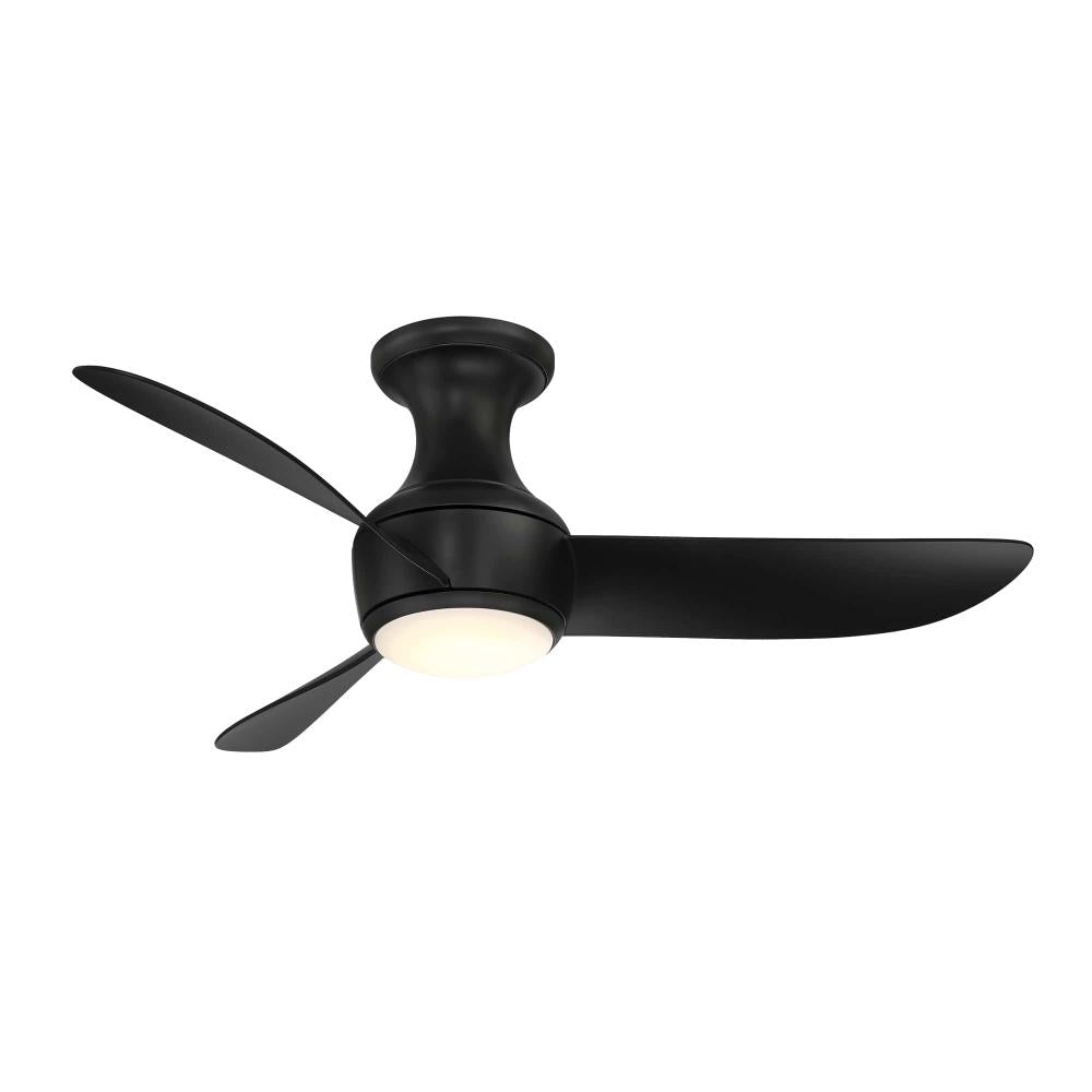 Modern Forms Fans | CORONA CEILING FAN FLUSH 44IN 2700K Black | FH-W2203-44L-27-MB