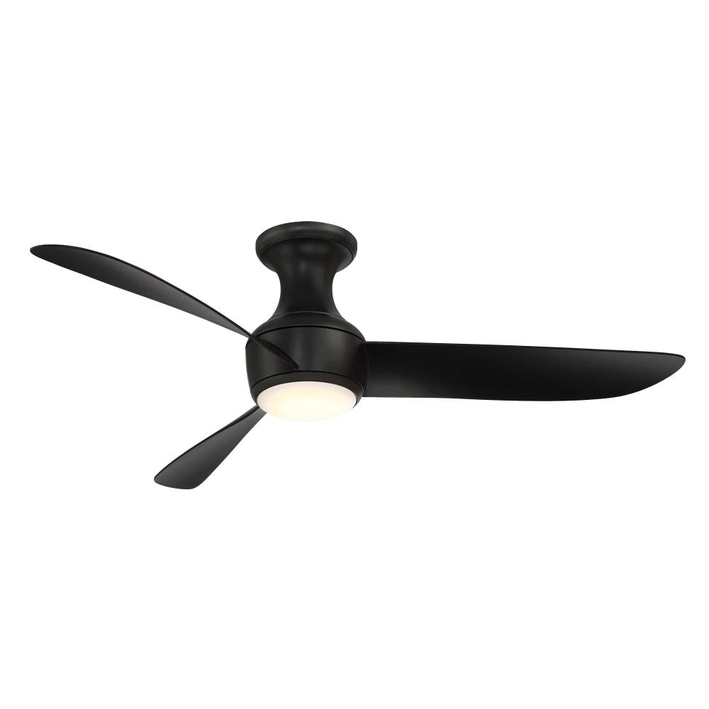 Modern Forms Fans | CORONA CEILING FAN FLUSH 52IN 2700K Black | FH-W2203-52L-27-MB