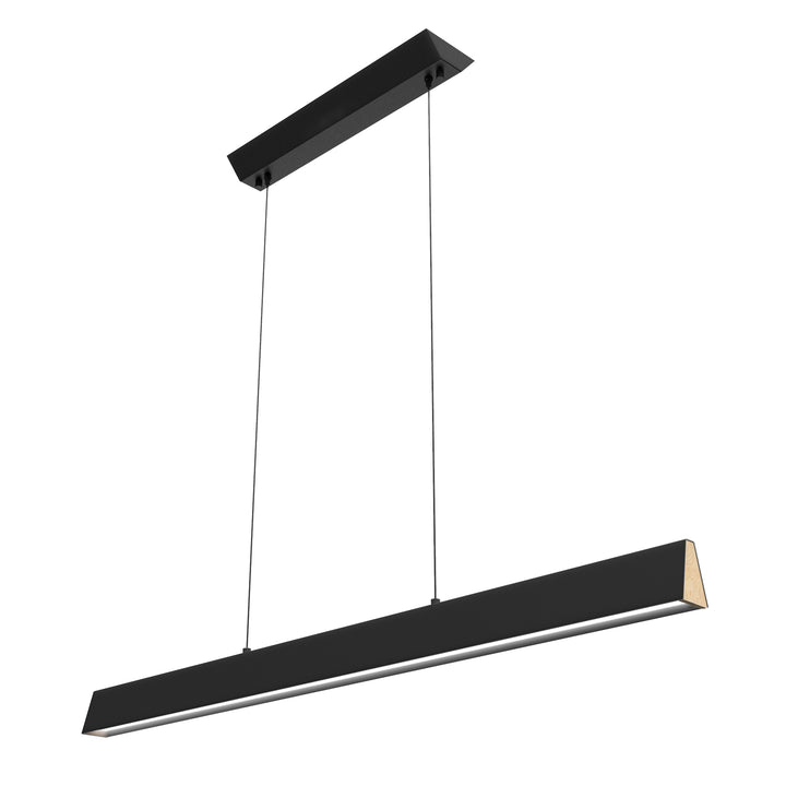 Blackjack Lighting Flair Pendant Pendants Blackjack Lighting 48" Matte Black / Maple 