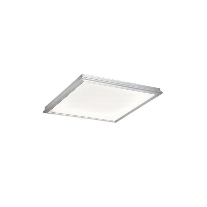 Modern Forms Neo Flush Mount Light Ceiling Flush Mounts Modern Forms Brushed Aluminum 12x12x0.88 