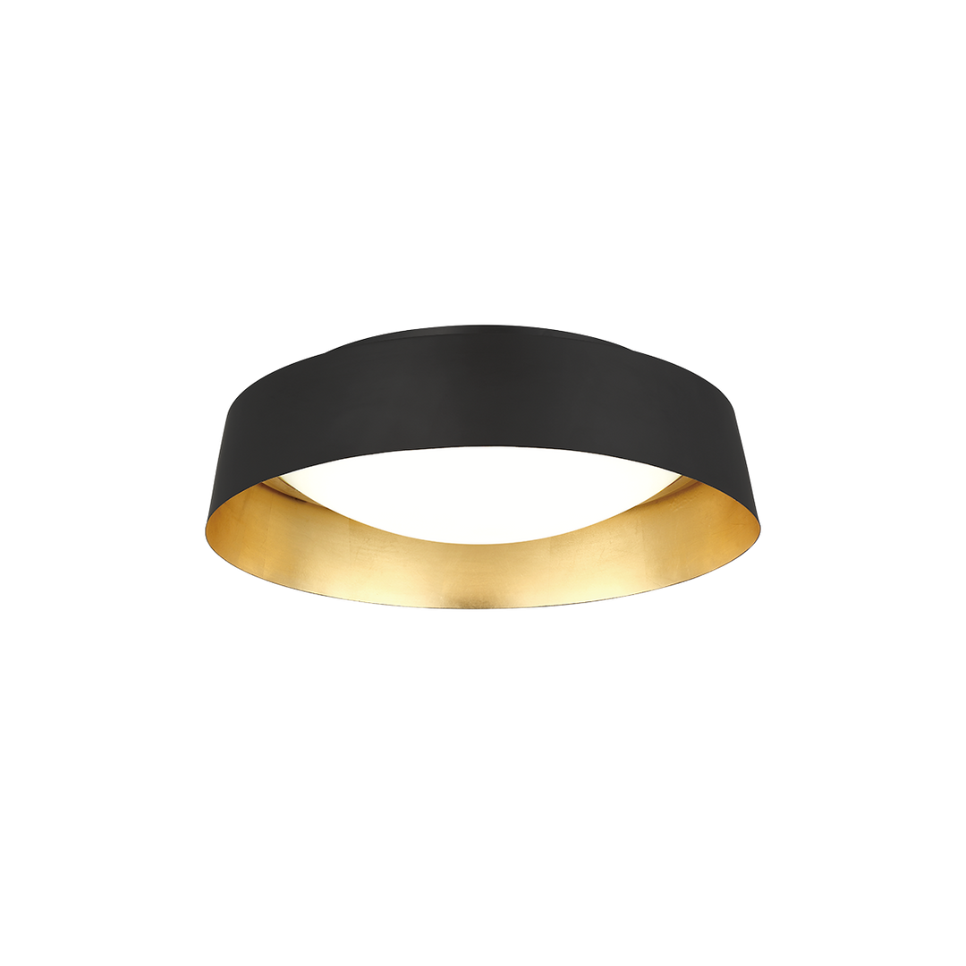 Modern Forms Gilt Flush Mount Light Ceiling Flush Mounts Modern Forms Gold Leaf/Bronze 18.125x18.125x5 