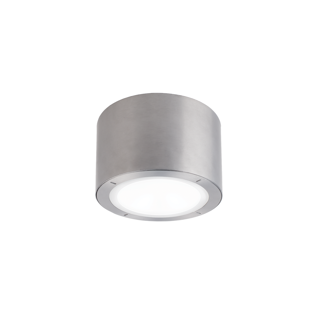 Modern Forms Vessel Outdoor Flush Mount Light Outdoor Wall Lights Modern Forms Brushed Aluminum 5.5x5.5x3.75 