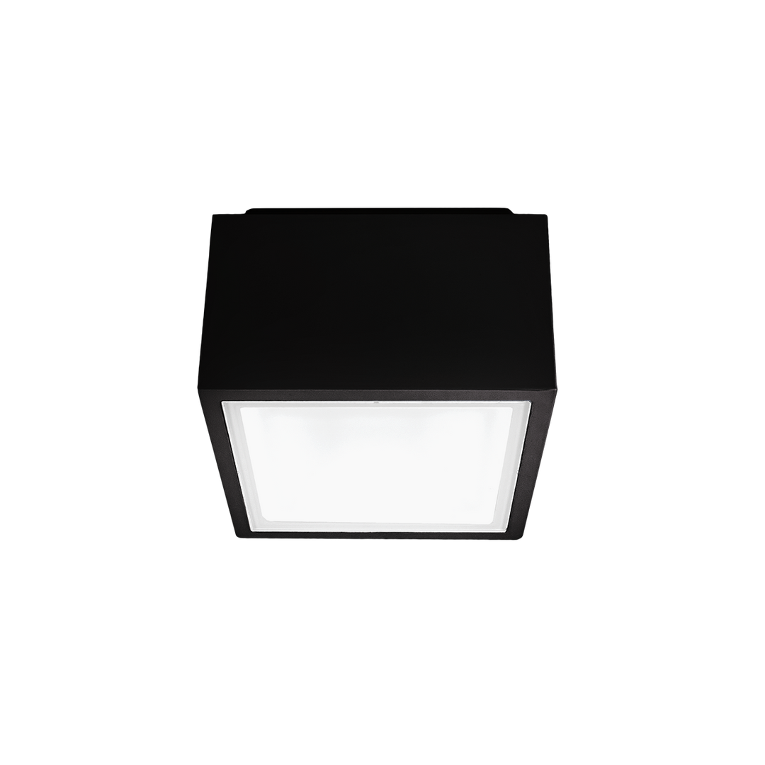 Modern Forms Bloc Outdoor Flush Mount Light Outdoor Wall Lights Modern Forms Black 5.5x5.5x3.5 