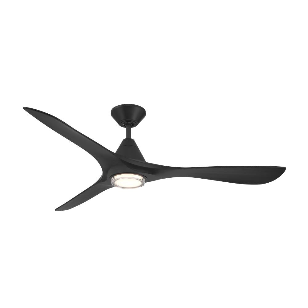 Modern Forms Fans | CARVE CEILING FAN 60IN Black | FR-D2504-60L-MB