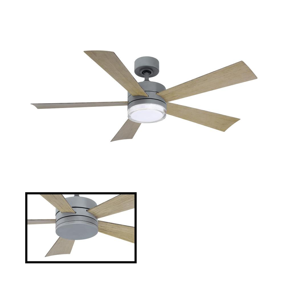 Modern Forms Fans | WYND CEILING FAN 52IN Black|Gray | FR-W1801-52L-GH/WG