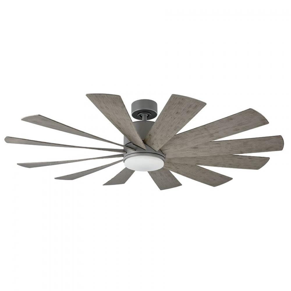 Modern Forms Fans | WINDFLOWER CEILING FAN 60IN Black|Gray | FR-W1815-60L-GH/WG