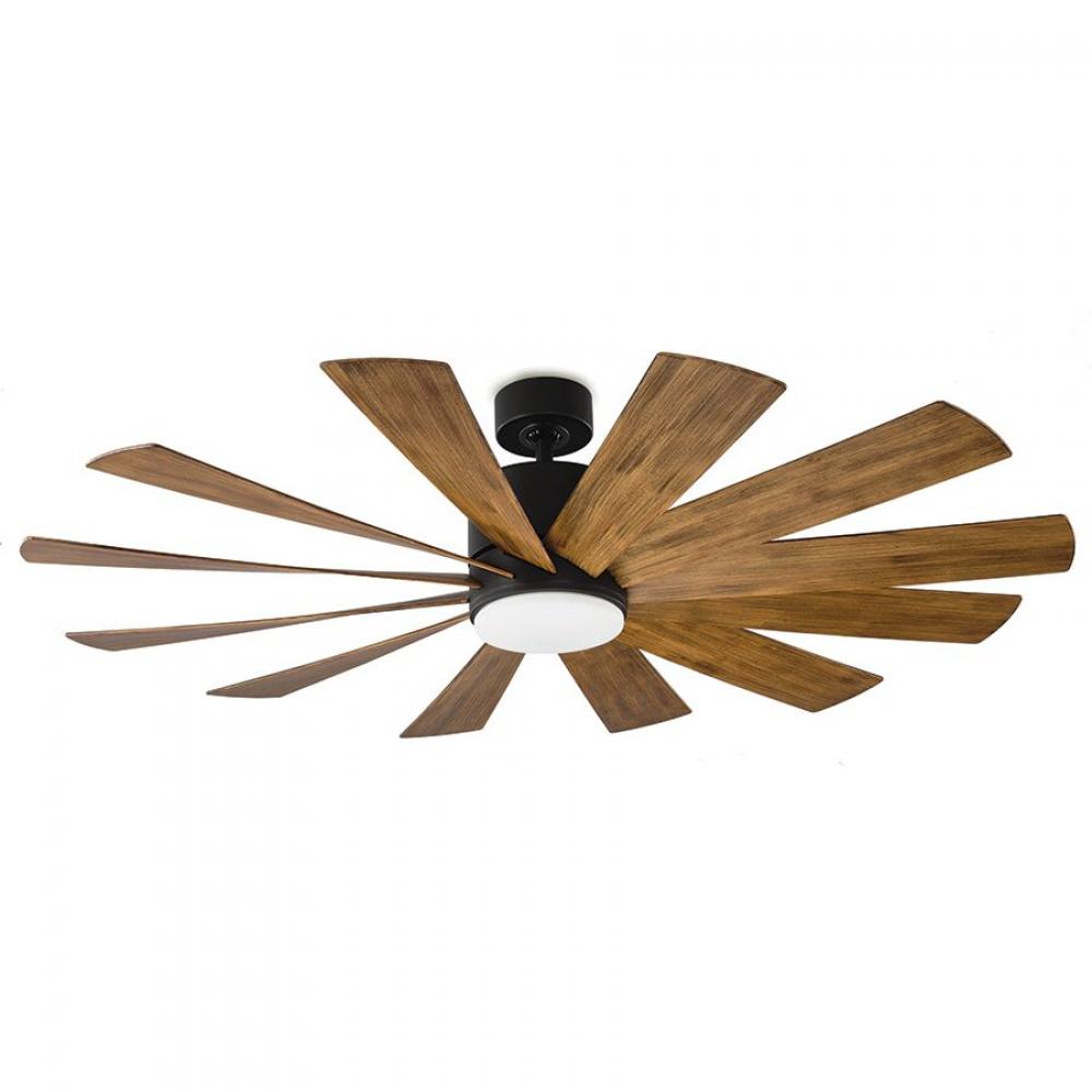 Modern Forms Fans | WINDFLOWER CEILING FAN 60IN Black | FR-W1815-60L-MB/DK