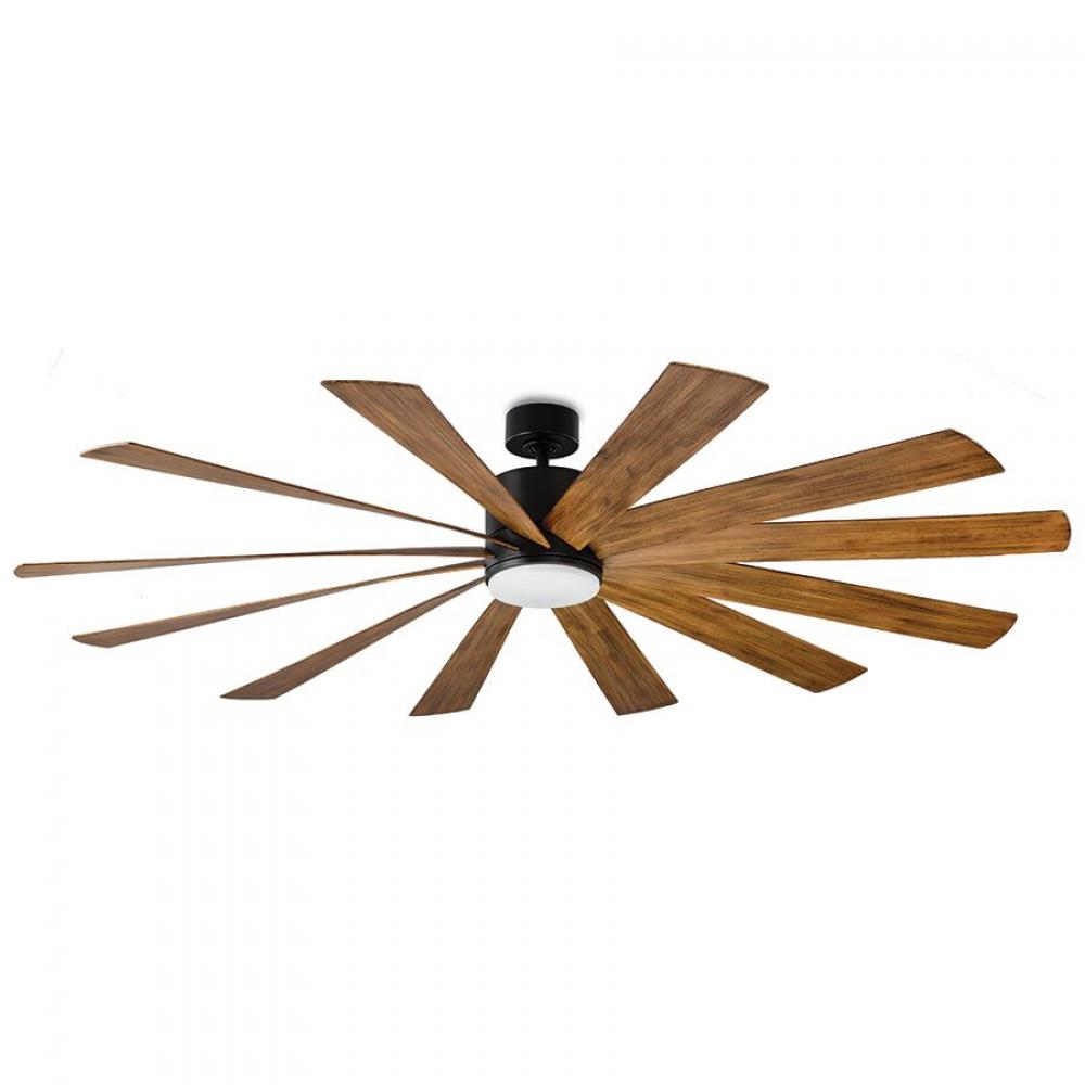 Modern Forms Fans | WINDFLOWER CEILING FAN 80IN Black | FR-W1815-80L-MB/DK