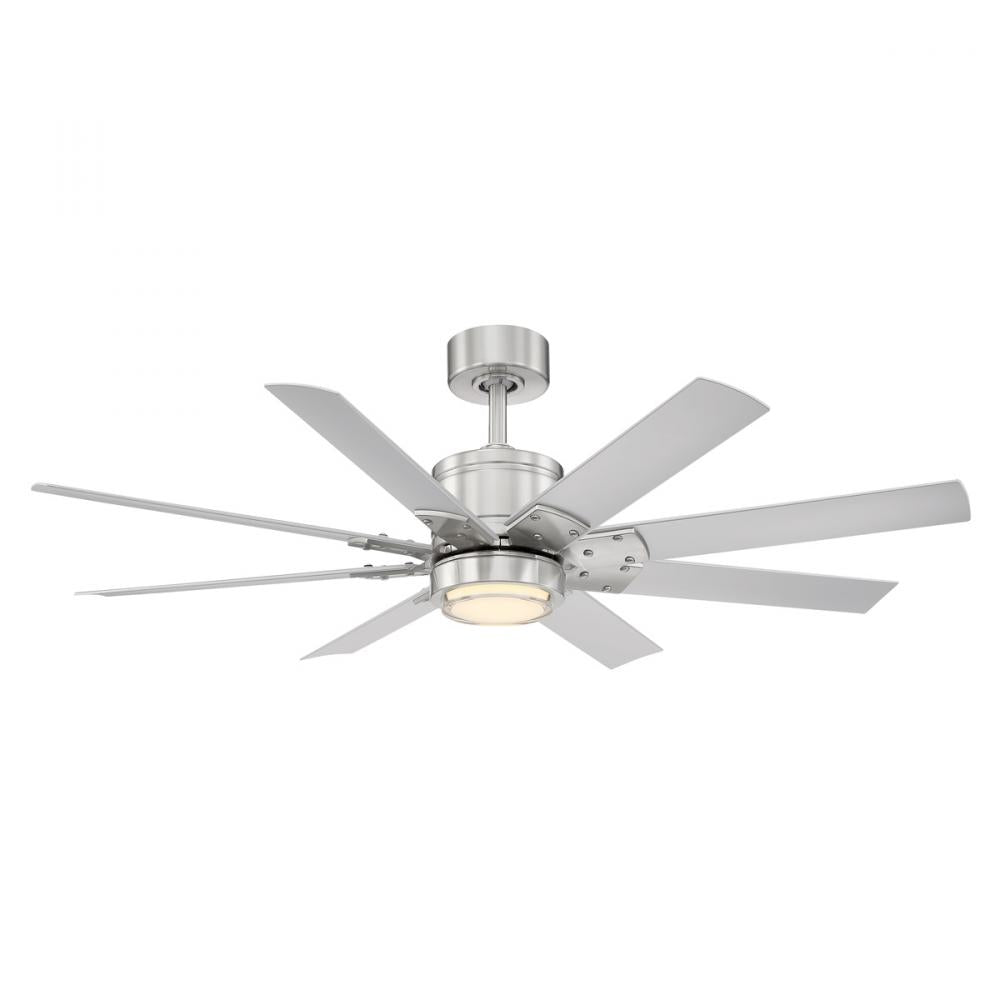 Modern Forms Fans | RENEGADE CEILING FAN 52IN 3500K Nickel|Combination Finishes|Silver | FR-W2001-52L35BNTT