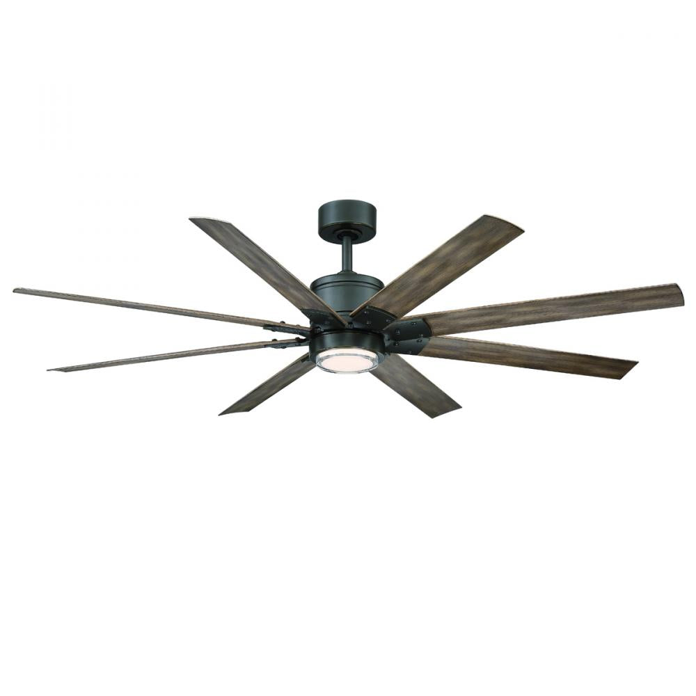 Modern Forms Fans | RENEGADE CEILING FAN 66IN 3500K Bronze|Wood | FR-W2001-66L35OBBW