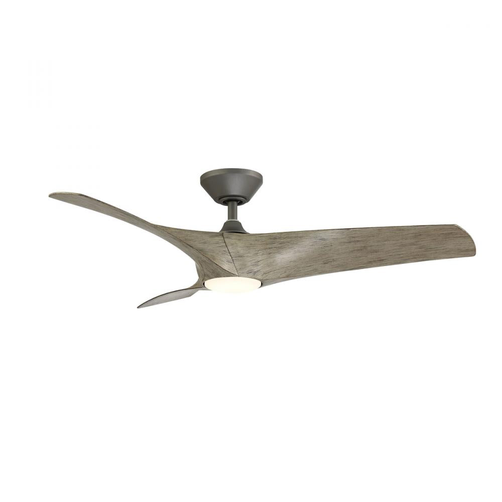Modern Forms Fans | ZEPHYR CEILING FAN 52IN Black|Gray|Wood | FR-W2006-52L-GH/WW