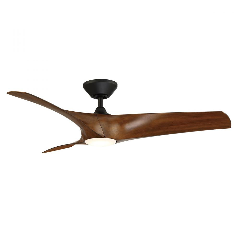 Modern Forms Fans | ZEPHYR CEILING FAN 52IN Black | FR-W2006-52L-MB/DK
