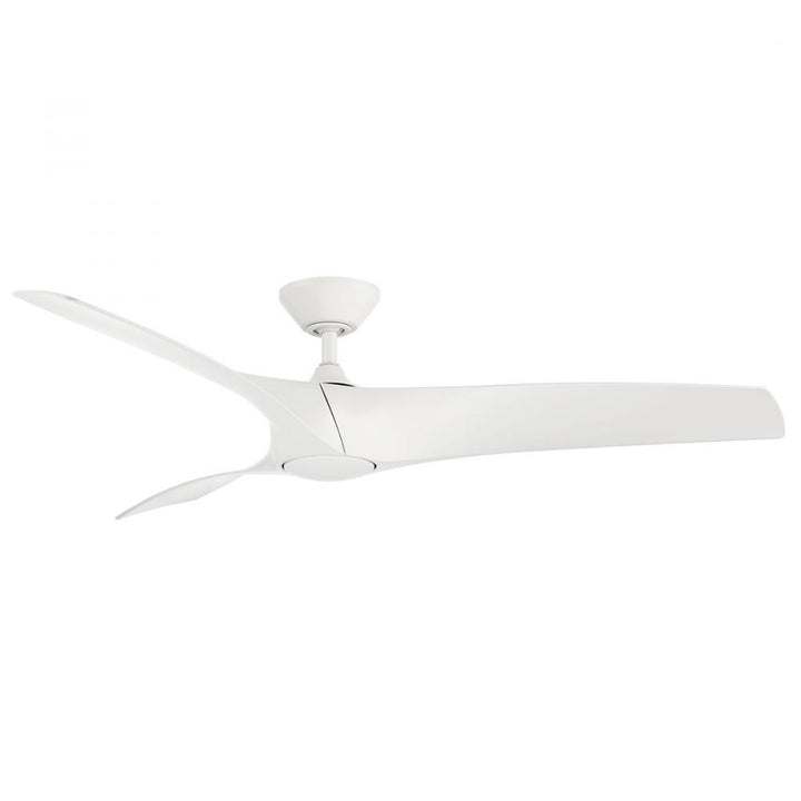 Modern Forms Fans Zephyr Three Blade Ceiling Fan FR-W2006 Indoor Ceiling Fans Modern Forms Fans Matte White 52" 