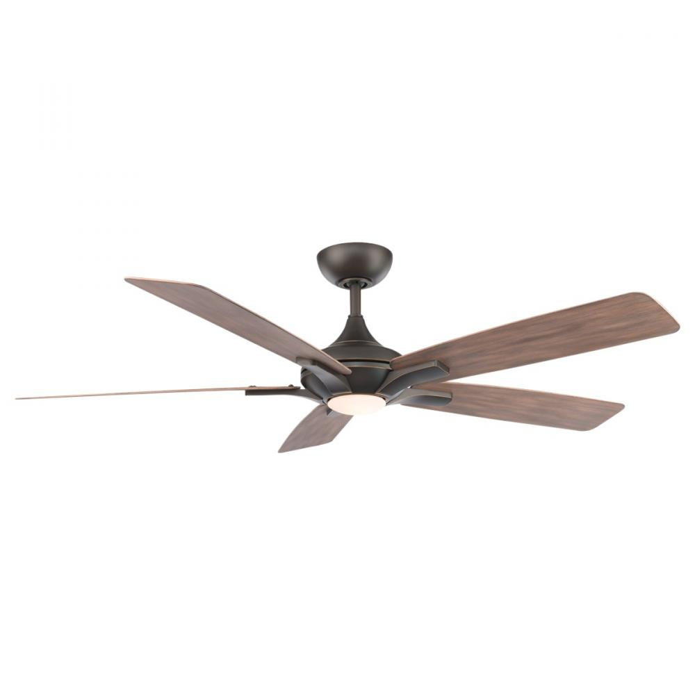 Modern Forms Fans | MYKONOS 5 CEILING FAN 60IN 2700K Bronze|Wood | FR-W2008-60L27OBBW