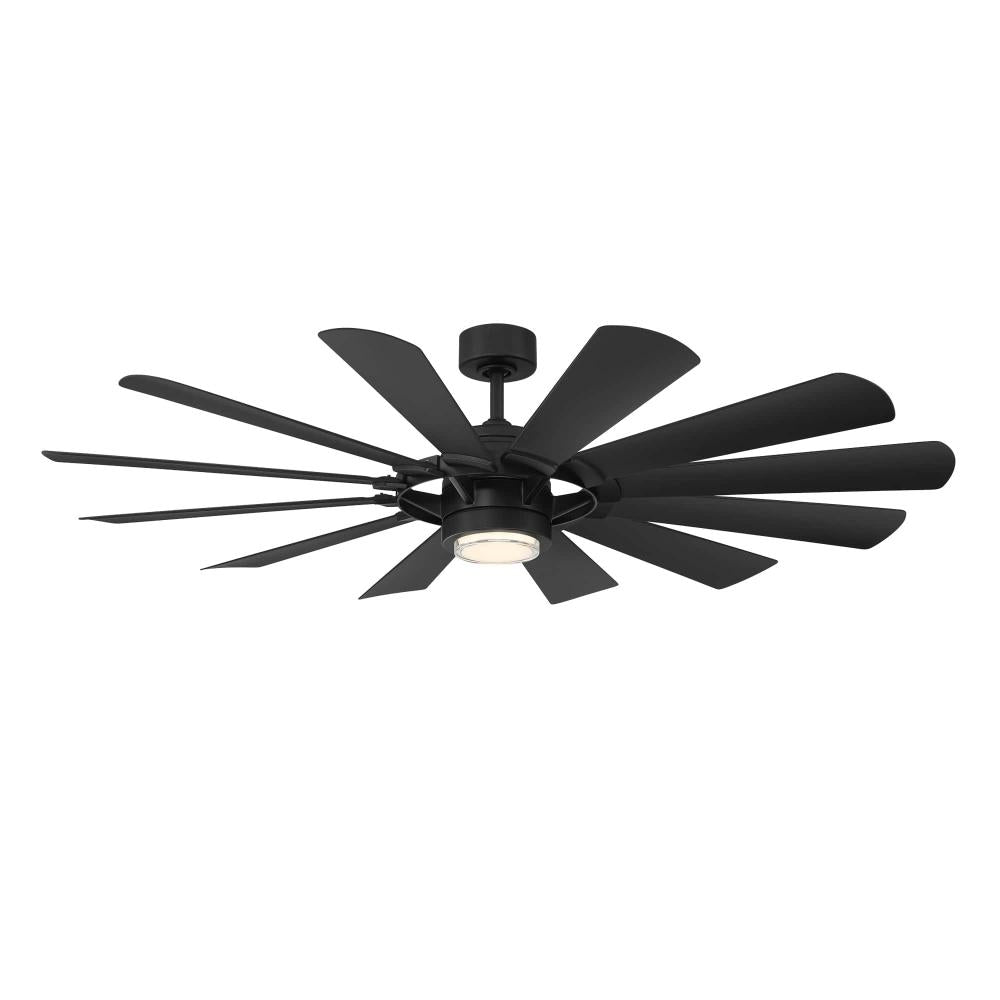 Modern Forms Fans | WYND MILL CEILING FAN 65IN Black | FR-W2201-65L-MB